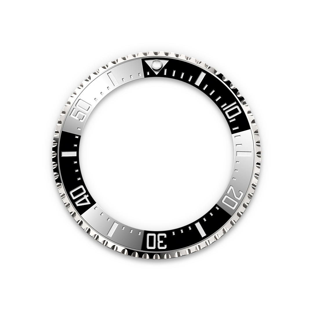 Impression zu Keramiklünette und nachleuchtende Anzeige des Rolex-Modells Deepsea Challenge