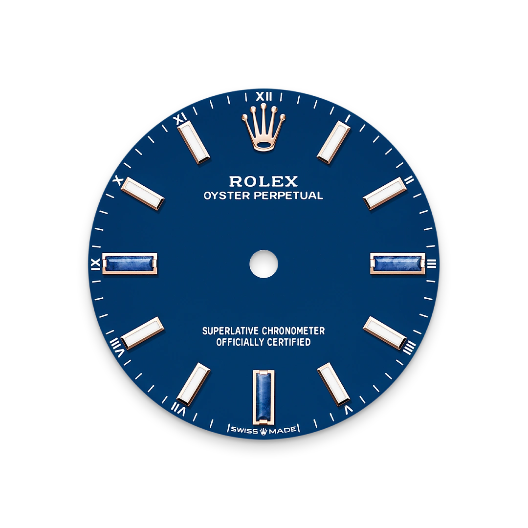 Impression zu Zifferblatt in Blue stone des Rolex-Modells Oyster Perpetual 34