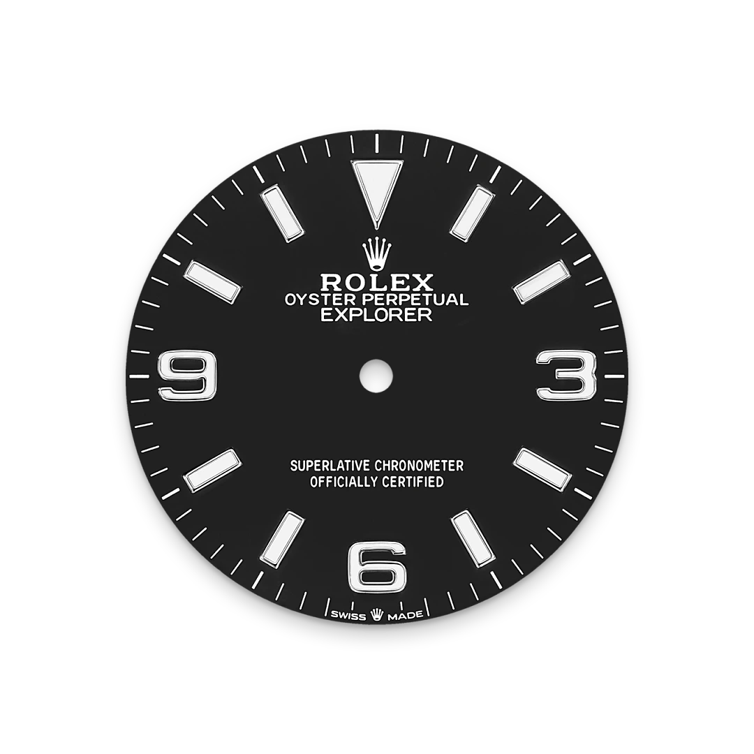 Impression zu Schwarzes Zifferblatt des Rolex-Modells Explorer 36