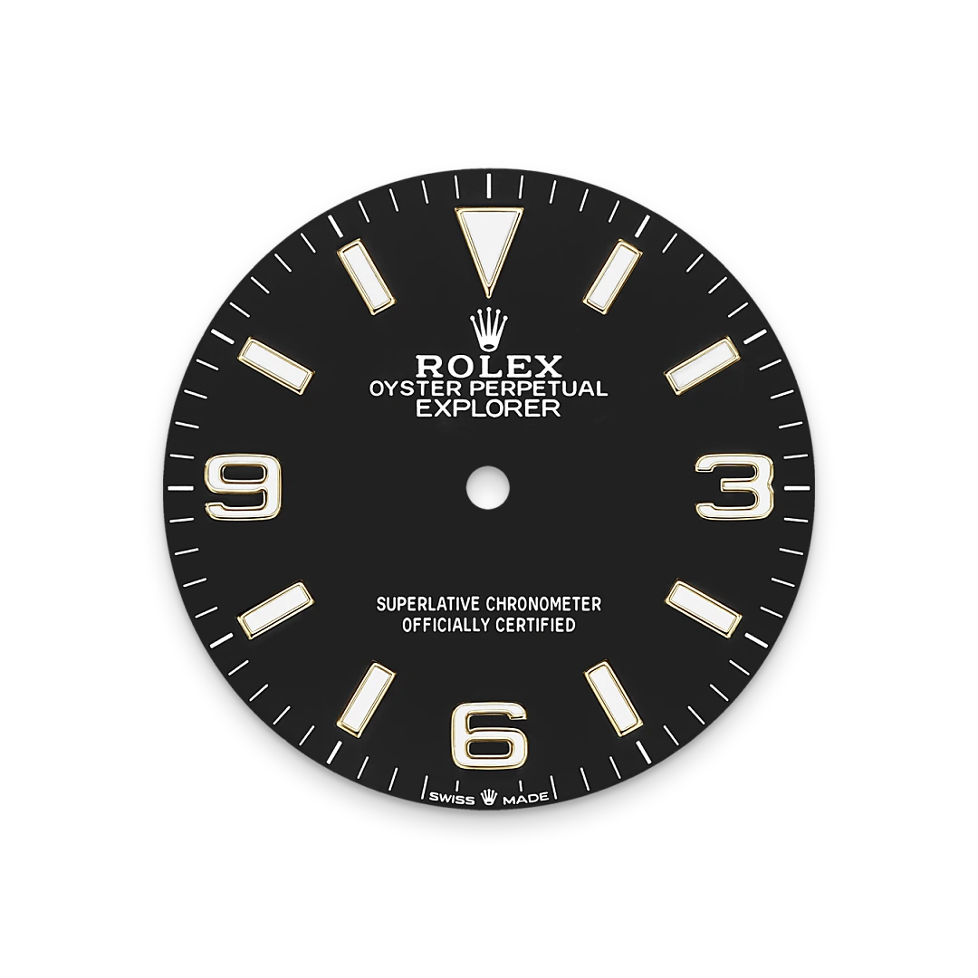 Impression zu Schwarzes Zifferblatt des Rolex-Modells Explorer 36