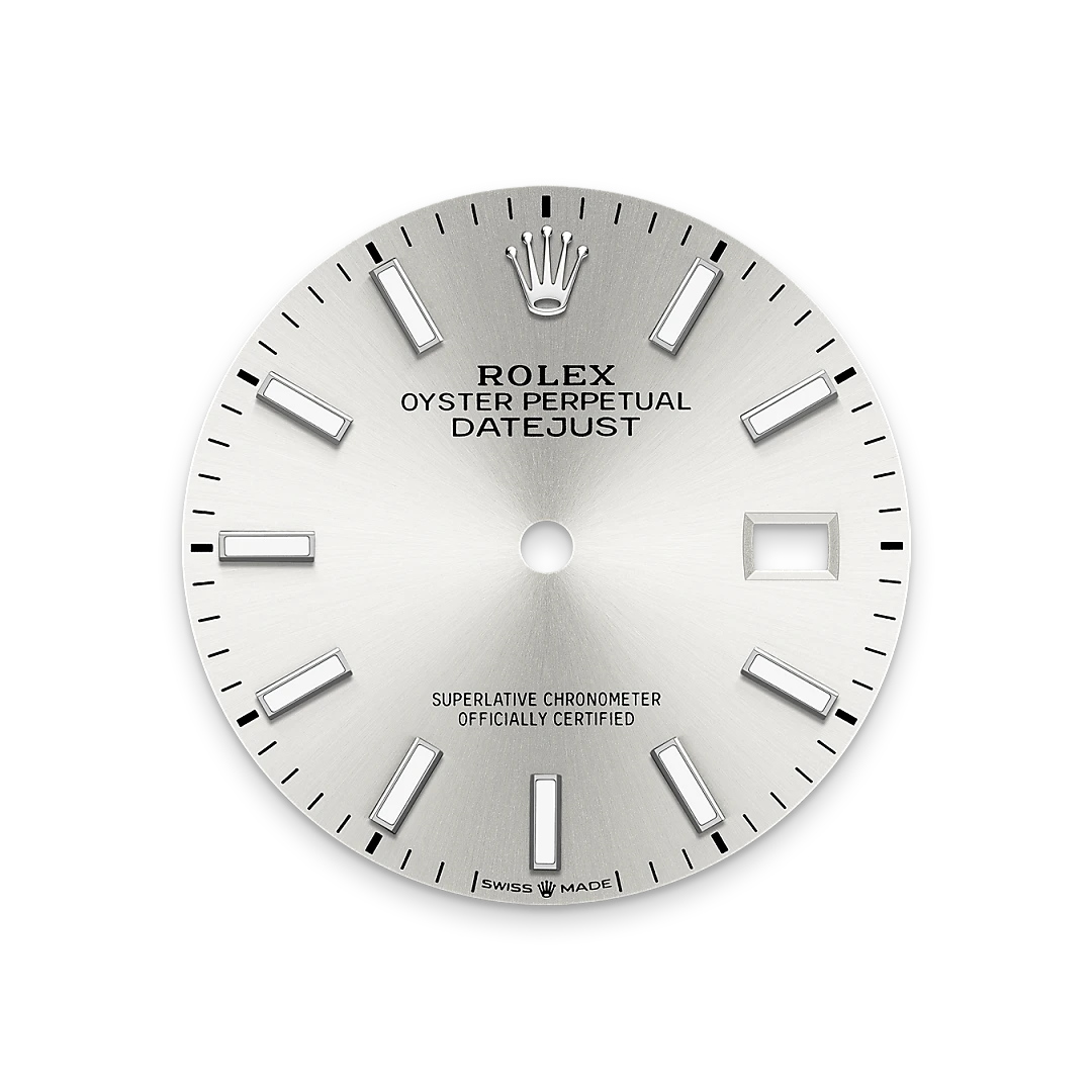 Impression zu Silbernes Zifferblatt des Rolex-Modells Datejust 36