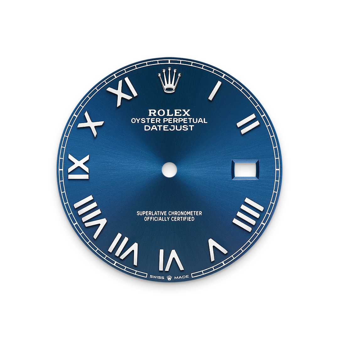 Impression zu Strahlend blaues Zifferblatt des Rolex-Modells Datejust 41