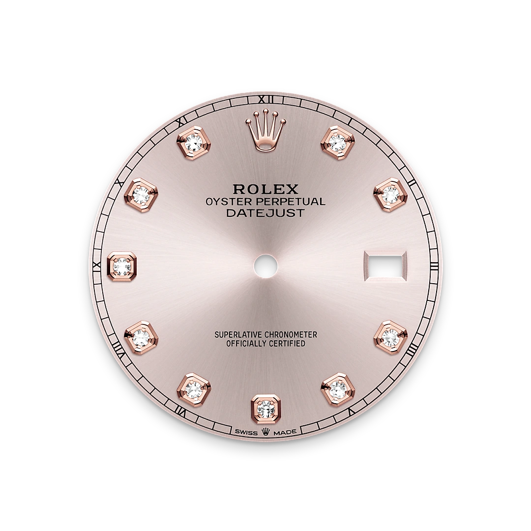 Impression zu Sundust-Zifferblatt des Rolex-Modells Datejust 41