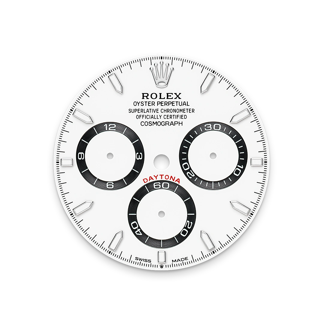 Impression zu Weißes Zifferblatt des Rolex-Modells Cosmograph Daytona