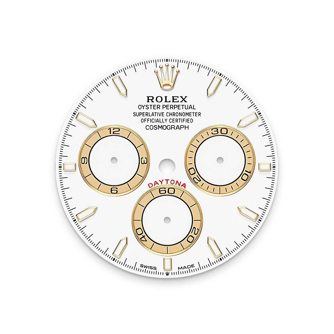 Impression zu Weißes Zifferblatt des Rolex-Modells Cosmograph Daytona