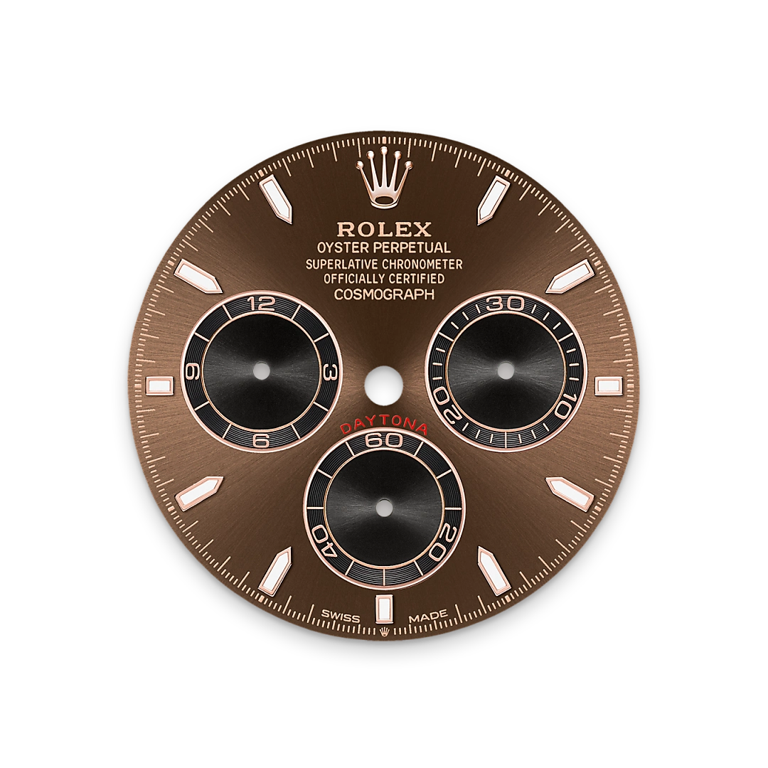 Impression zu Schokoladen­­farbenes Zifferblatt des Rolex-Modells Cosmograph Daytona