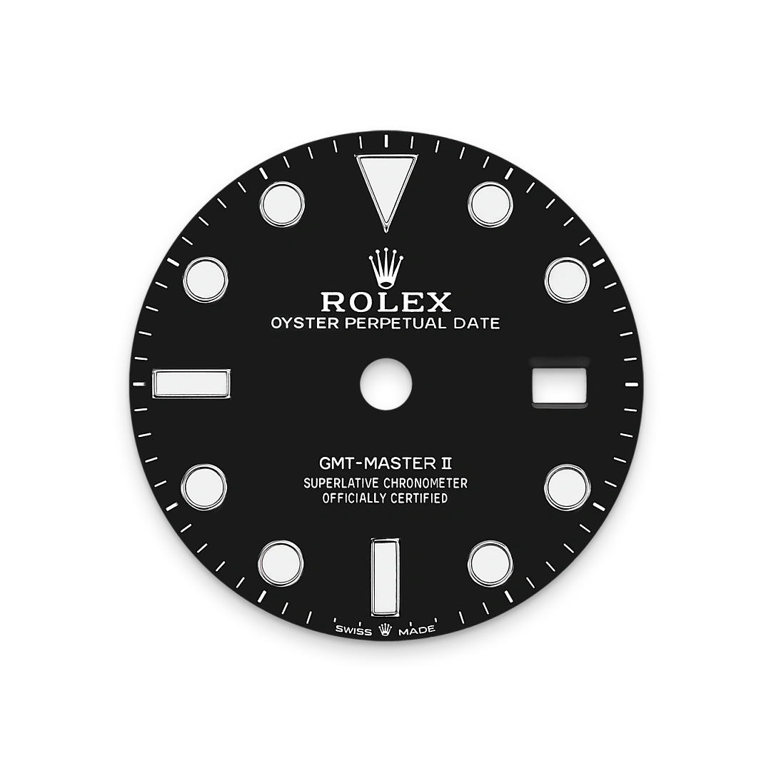 Impression zu Schwarzes Zifferblatt des Rolex-Modells GMT-Master II