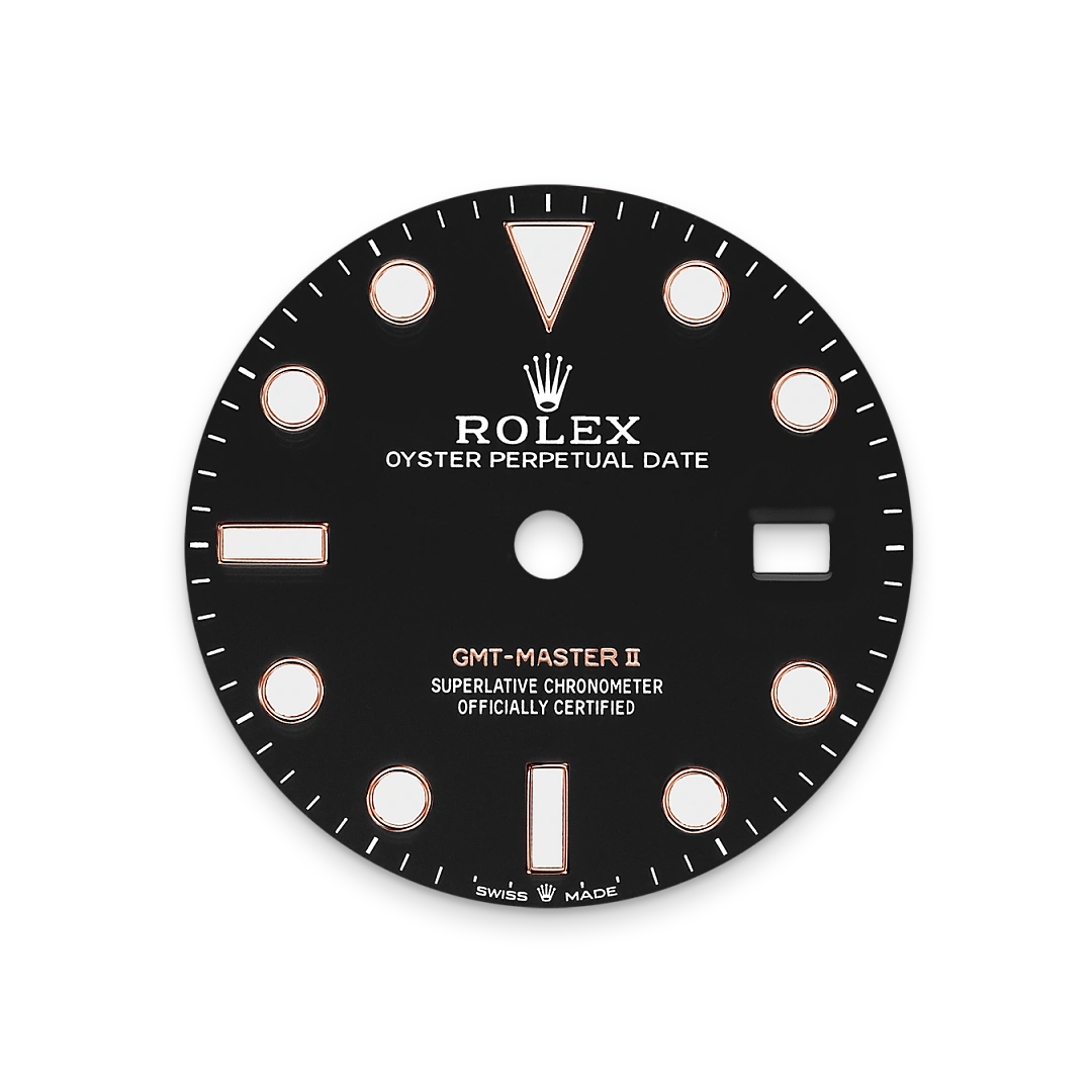 Impression zu Schwarzes Zifferblatt des Rolex-Modells GMT-Master II