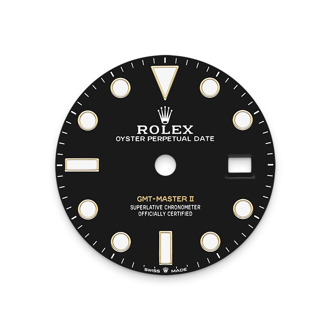 Impression zu Schwarzes Zifferblatt des Rolex-Modells GMT-Master II