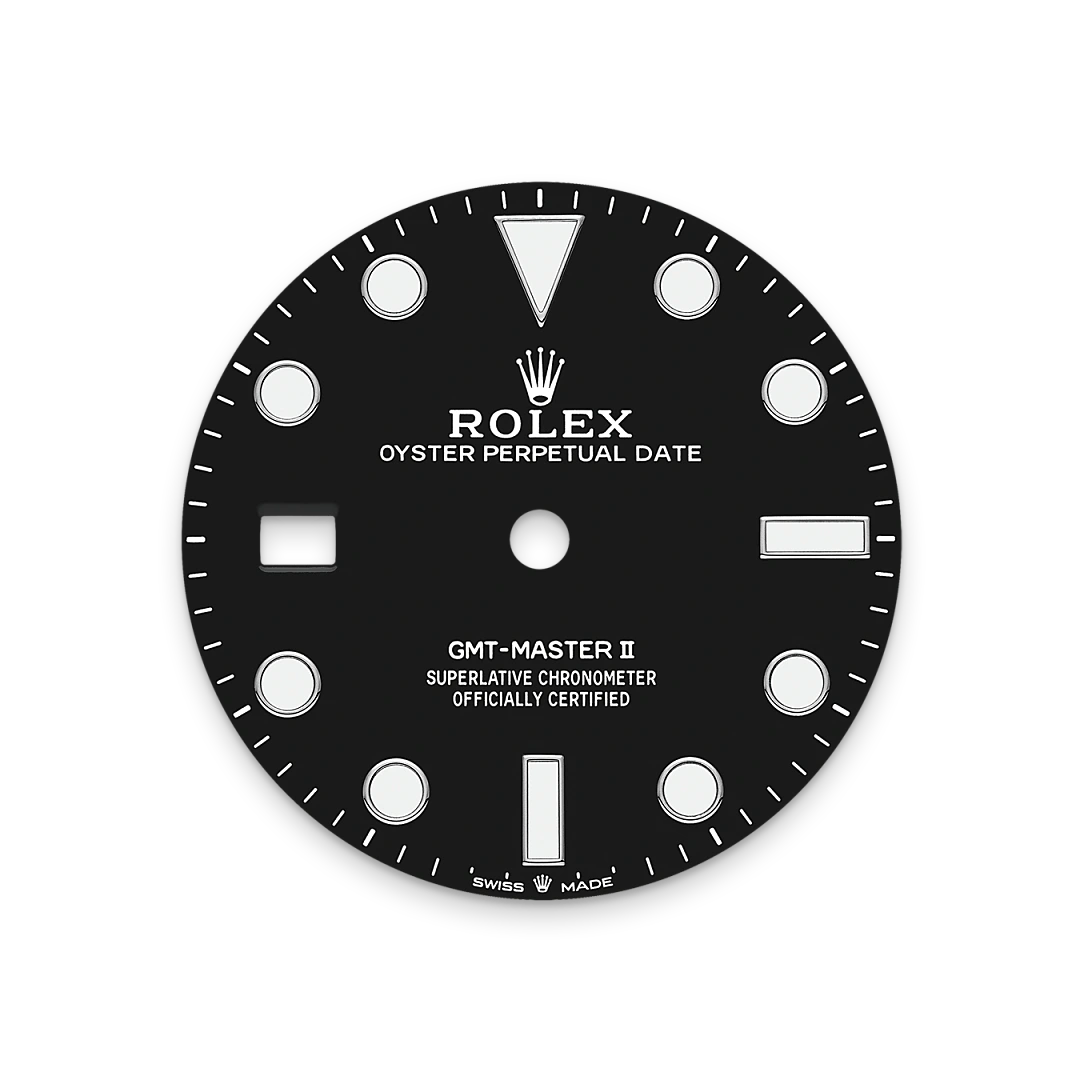 Impression zu Schwarzes Zifferblatt des Rolex-Modells GMT-Master II