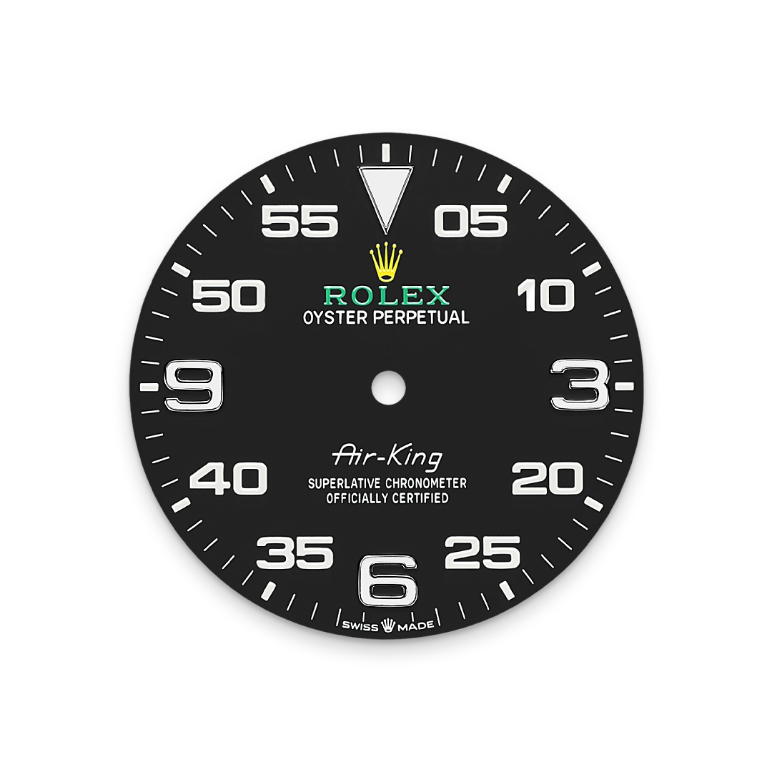 Impression zu Schwarzes Zifferblatt des Rolex-Modells Air-King