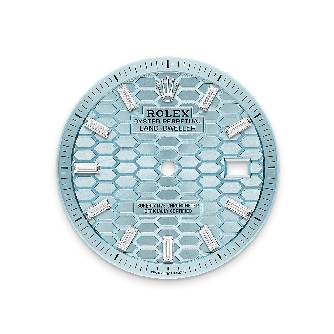 Impression zu Eisblaues Zifferblatt des Rolex-Modells Land-Dweller 36