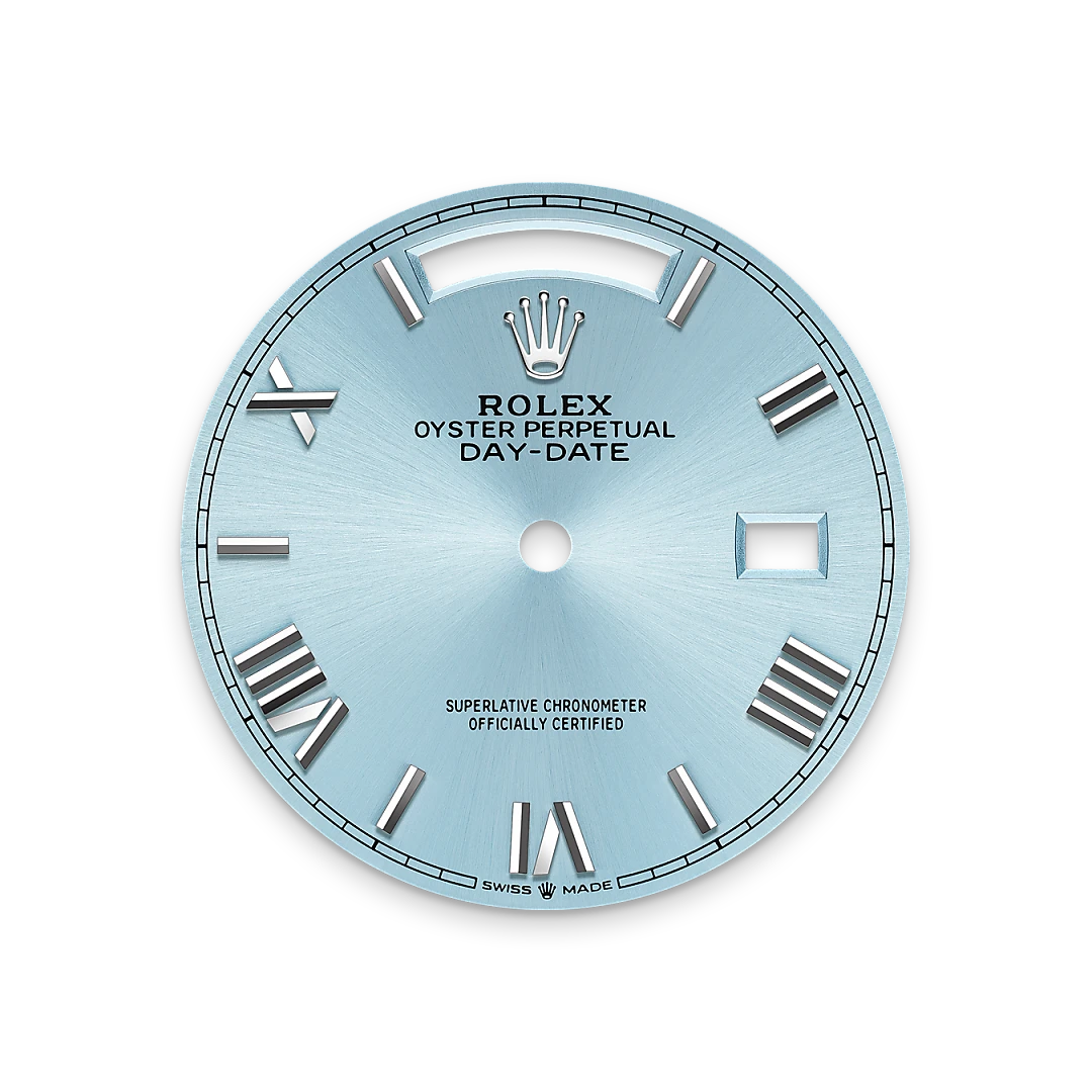 Impression zu Eisblaues Zifferblatt des Rolex-Modells Day-Date 36