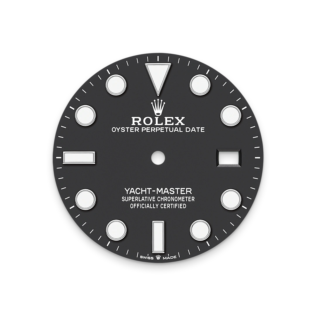 Impression zu Tiefschwarzes Zifferblatt des Rolex-Modells Yacht-Master 42