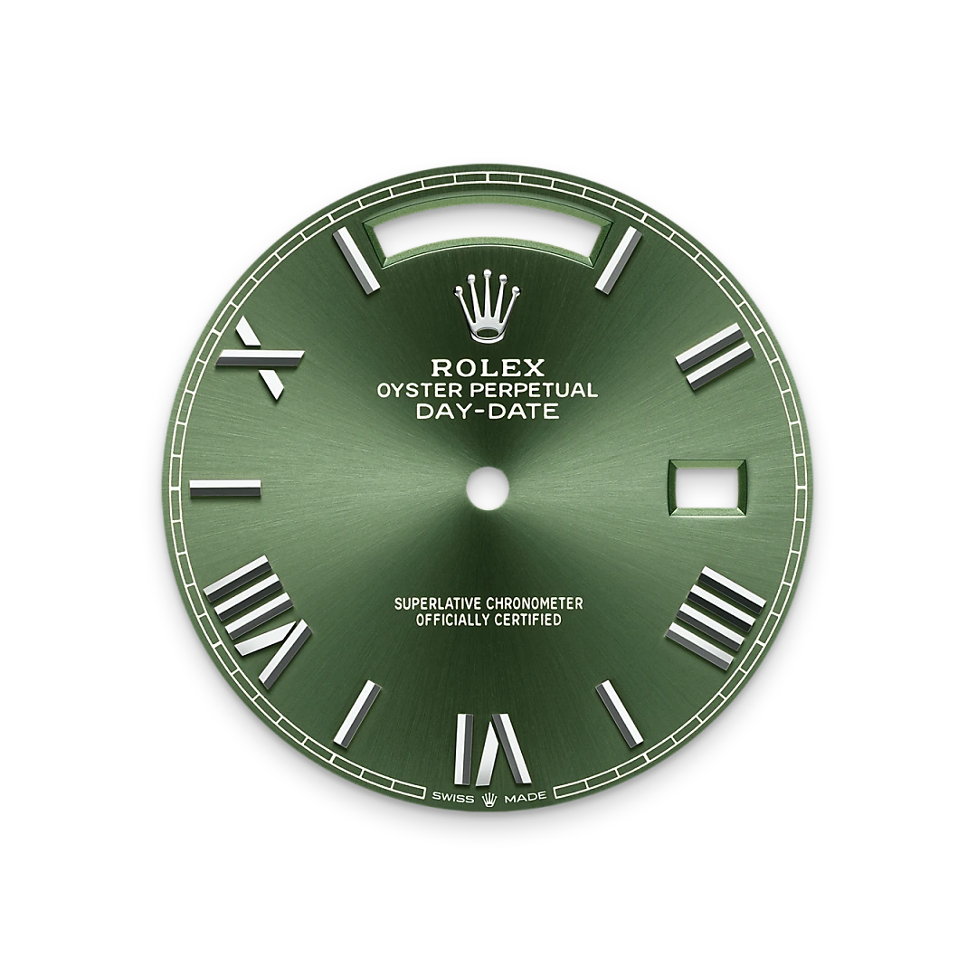 Impression zu Olivgrünes Zifferblatt des Rolex-Modells Day-Date 40