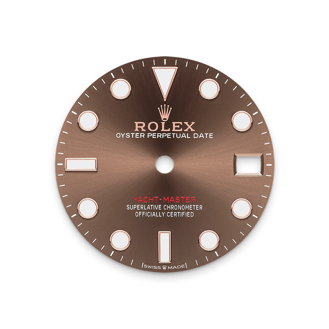 Impression zu Schokoladen­­farbenes Zifferblatt des Rolex-Modells Yacht-Master 37