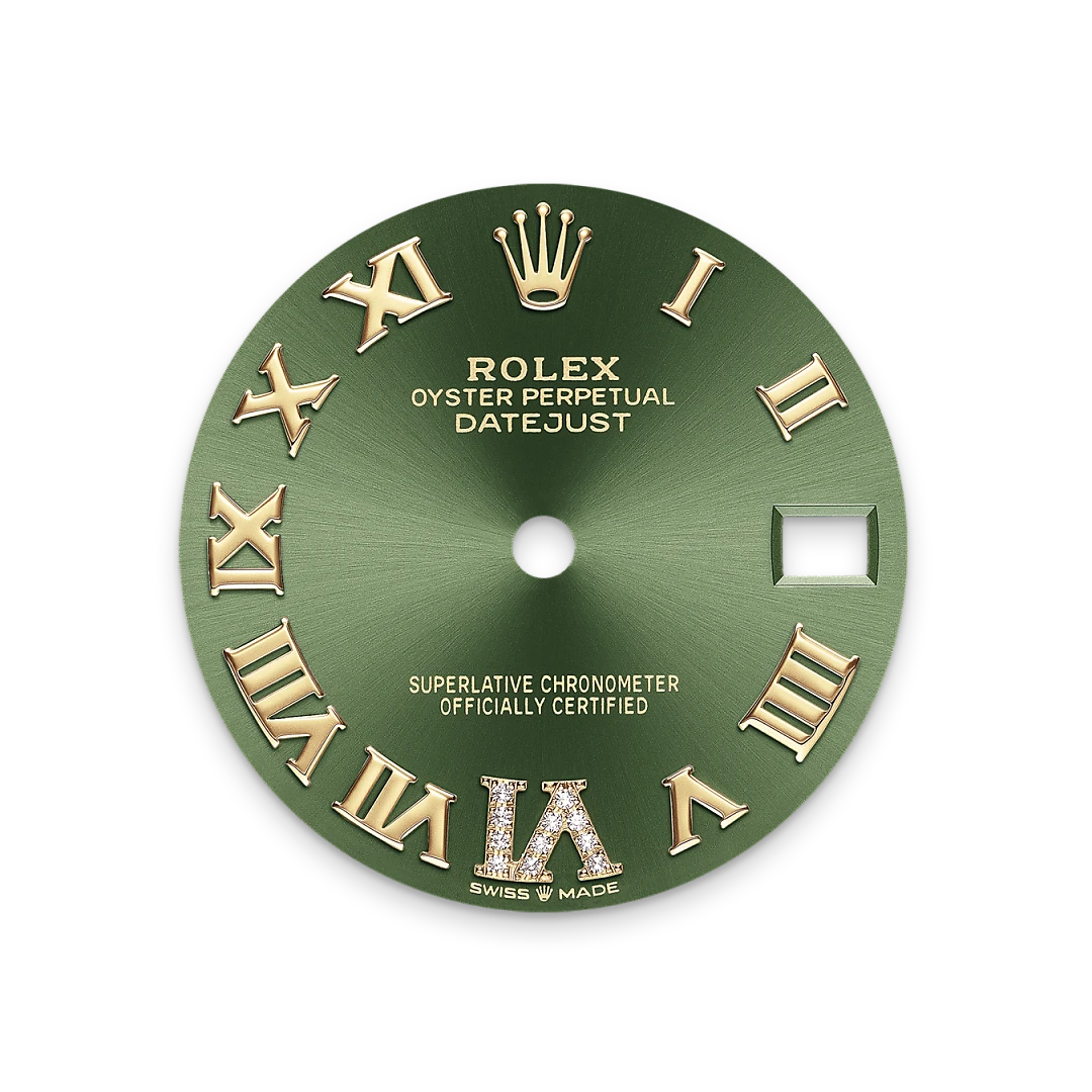Impression zu Olivgrünes Zifferblatt des Rolex-Modells Datejust 31
