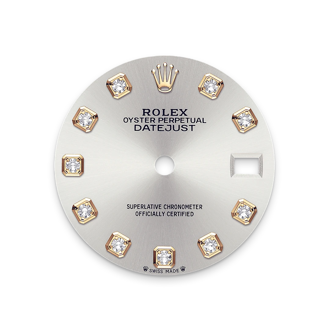 Impression zu Silbernes Zifferblatt des Rolex-Modells Lady-Datejust
