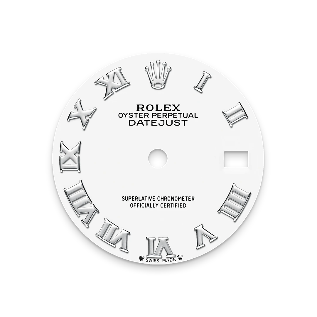 Impression zu Weißes Zifferblatt des Rolex-Modells Lady-Datejust