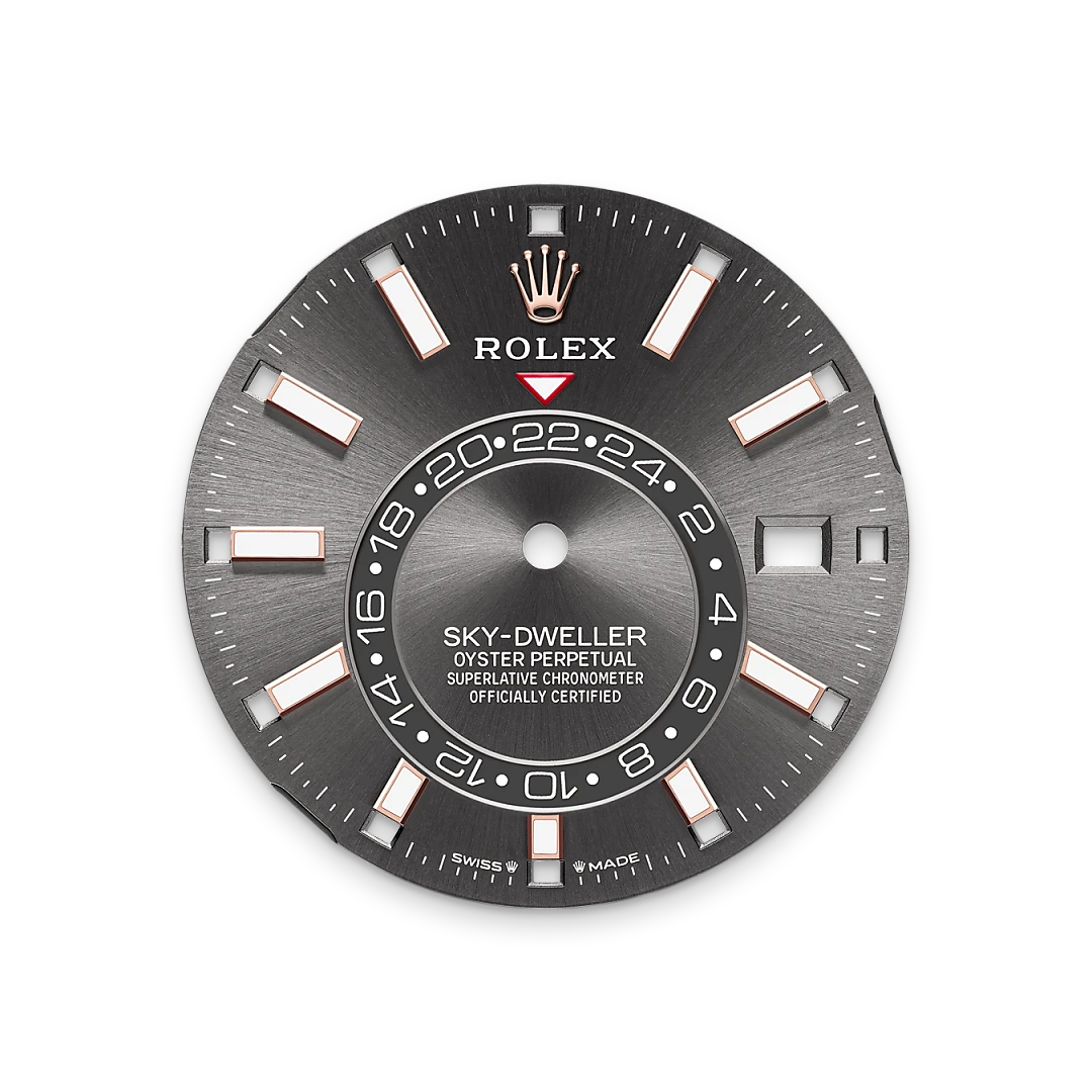 Impression zu Schiefergraues Zifferblatt des Rolex-Modells Sky-Dweller