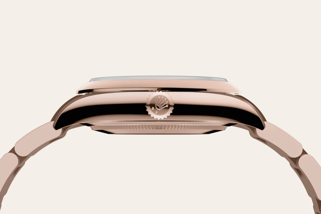Impression zu 18 Karat Everose-Gold des Rolex-Modells Oyster Perpetual 34