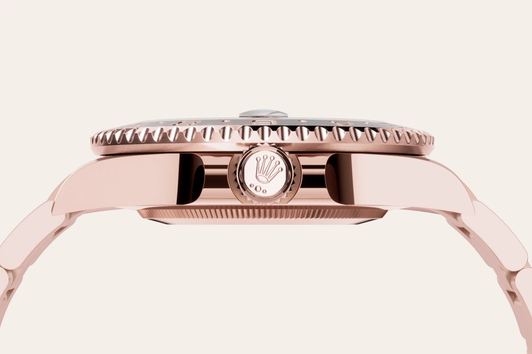 Impression zu 18 Karat Everose-Gold des Rolex-Modells GMT-Master II