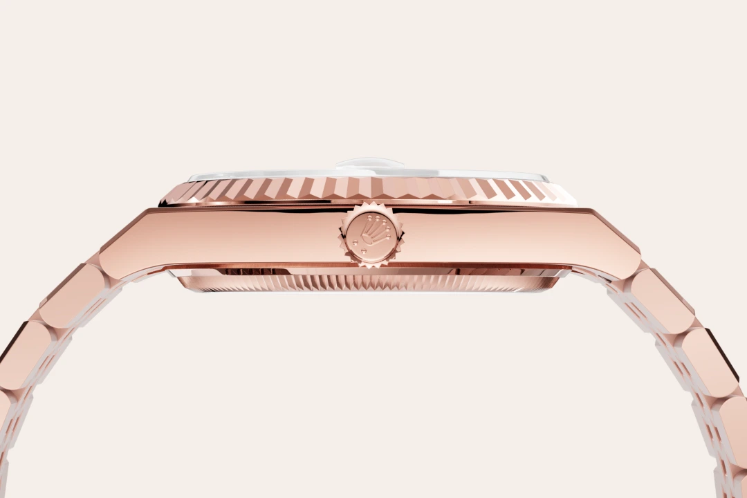Impression zu 18 Karat Everose-Gold des Rolex-Modells Land-Dweller 36