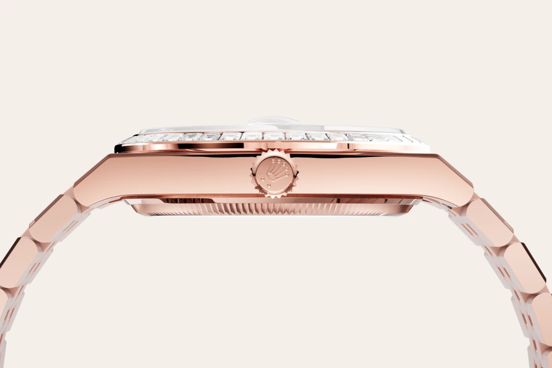 Impression zu 18 Karat Everose-Gold des Rolex-Modells Land-Dweller 36