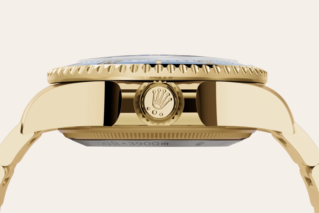 Impression zu 18 Karat Gelbgold des Rolex-Modells Rolex Deepsea